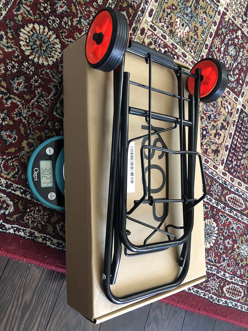 ISOP Shopping Cart Dolly 2 Wheels | Folding Lightweight Hand Truck | Utility Trolley | Portable Foldable | Easy-to-Store - 2 Wheels | 60 Pounds Weight Capacity | Sturdy Dolly Cart with Wheels - Image 4